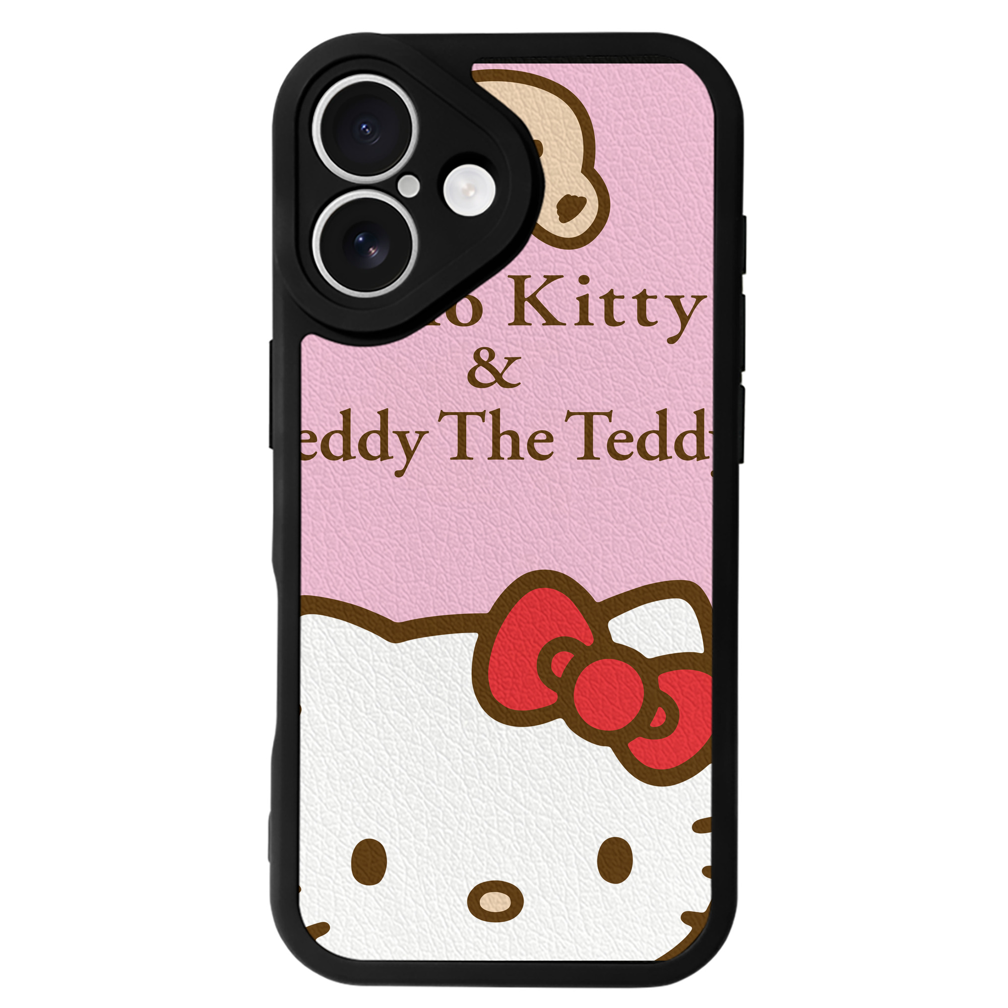 （画像用） Hello Kitty ハローキティ 【iPhone 16シリーズ対応】シリコンスマホケース（レザー調） 材質：シリコン